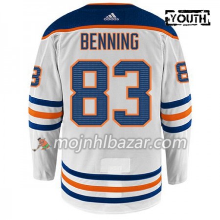 Dresovi Edmonton Oilers MATT BENNING 83 Adidas Bijela Authentic - Dječji Dresovi Edmonton Oilers MATT BENNING 83 Adidas Bijela Authentic - Dječji